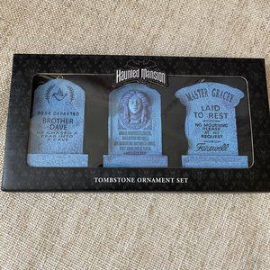 Disney Haunted Mansion Tombstone Ornament Set